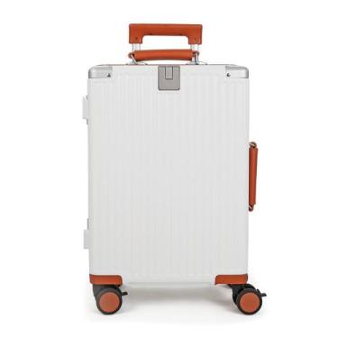 Imagem de Mala de Viagem Pequena de Bordo 10 kg Policarbonato Capri Maloa Branco