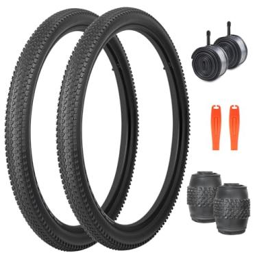 Imagem de ZUKKA Pneu de bicicleta 20/24/26/27,5/29 x 2,125 pneu de substituição dobrável para mountain bike, bicicleta infantil, bicicleta cruiser