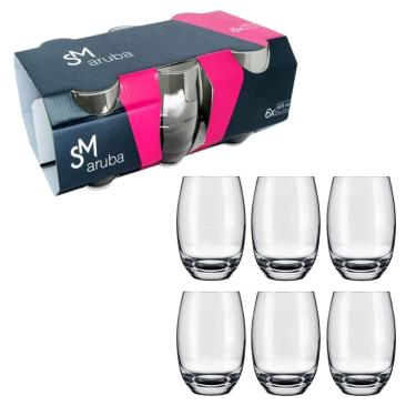 Imagem de Jogo De Copos Aruba Long Drink 465ml 6 Peças Cristal RJ306