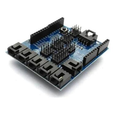 Imagem de Modulo Sensor Shield V4 Arduino Uno R3 Mega Robotica V4.0 - OEM