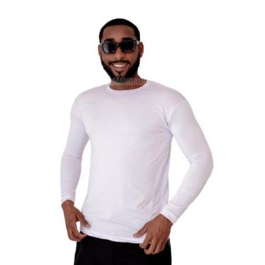 Imagem de Camisa térmica masculina multicores disponiveis - sem marca, Branco, G