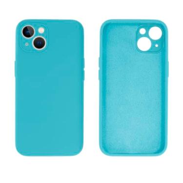 Imagem de Capinha Compativel com iPhone 14 Com Proteção de Câmera em Silicone com Interior Aveludado