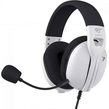 Imagem de Headset Gamer Havit Fuxi-H5d White, 3.5mm, Drivers de 50mm, Branco