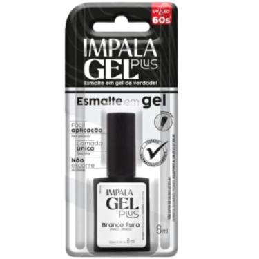 Imagem de ESMALTE GEL - IMPALA GEL PLUS - CREMOSO - BRANCO PURO BLISTER