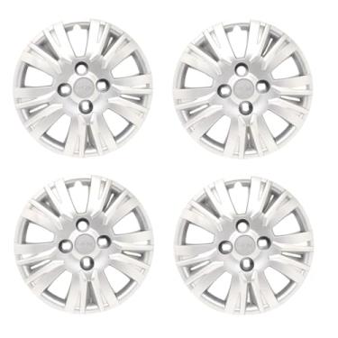 Imagem de Kit 4 Calota Aro 13 Compatível c/Roda Palio Essence - Prata