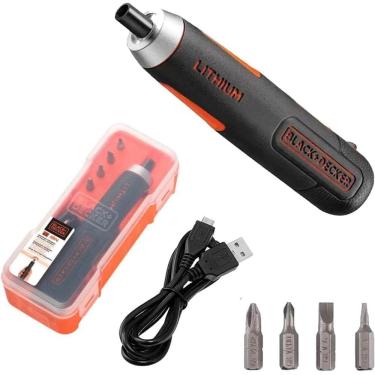Imagem de Parafusadeira Push  Go 1/4&quot; (6,35mm) 4V, Lítion-Íon Bivolt Black Decker