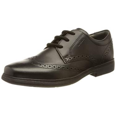 Imagem de Geox Sapatos Jr Federico A para meninos, preto, 44 EU