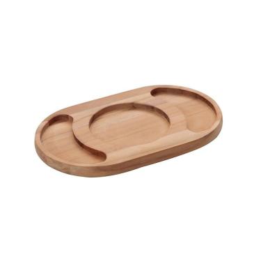 Imagem de Petisqueira 3 Divisórias Tramontina 13267052 24x15cm Madeira Mista