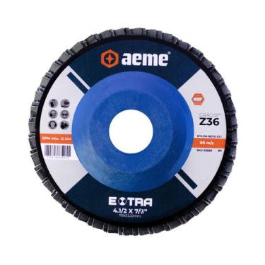 Imagem de Disco Flap Aeme Extra Nylon Reto Zircônio 4.1/2" (115mm)
