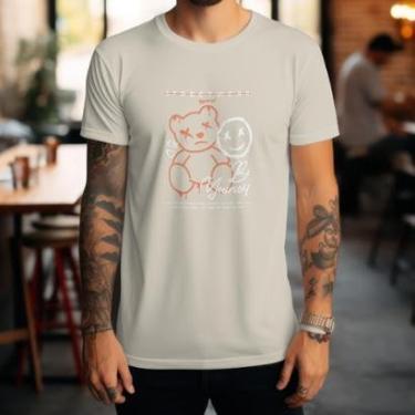 Imagem de Camiseta Casual Masculina Manga Curta Estilosa Moderna em Algodão do P ao G1-Masculino