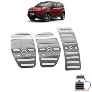 Imagem de Pedaleira Manual Citroen Aircross 2017 Até 2019 Aço Inox