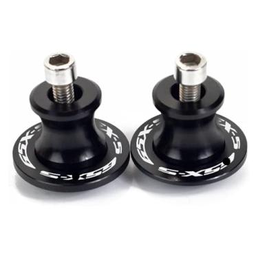 Imagem de BYYINGSUS Novos parafusos de suporte deslizante de carretel de braço oscilante M8 peças de acessórios de motocicleta compatíveis com GSX-S750 GSX S750 GSX-S 750 GSXS750 2011-2022(preto)