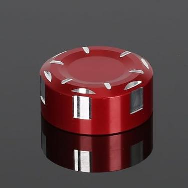 Imagem de Tampa do reservatório da bomba de fluido de freio traseiro Monkey compatível com Monkey 125 DAX125 2018-2023 3D CNC acessórios de motocicleta tampa do tanque de freio (vermelha)