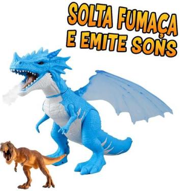 Imagem de Dragão De Brinquedo Com Luz Presente Para Menino Entrega Relâmpago - A