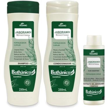 Imagem de Kit Jaborandi Shampoo + Condicionador 250ml + Fortalecedor 100ml Botha