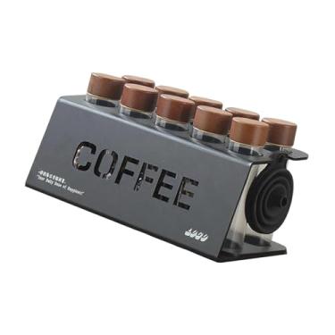 Imagem de Ioensy Tubos de armazenamento de grãos de café de dose única, adegas de grãos de café herméticas, à prova de poeira, 10 tubos para loja de balcão de varejo, 10 Tubo Pequeno