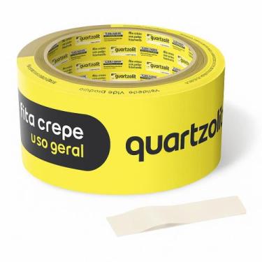 Imagem de Fita Crepe Larga 48x50 Multiuso Quartzolit Branco 1012484000