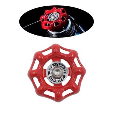 Imagem de 1 peça de decoração de botão giratório de carro, capa de botão giratório automático para decoração de console central, decoração de volante de válvula retrô clássica, câmbio de marcha, protetor de