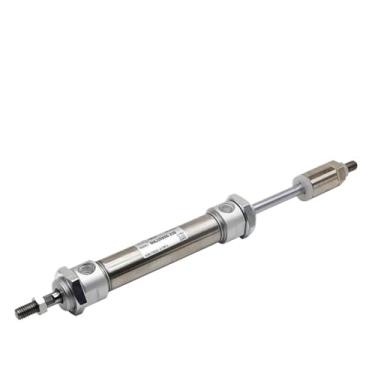 Imagem de MAJ Cilindro pneumático pneumático de curso ajustável haste única de ação dupla MAJ16X50-25 MAJ20X75-50S MAJ25X100-50S MAJ32X150-50-S 1 peça (50-25S, MAJ16)