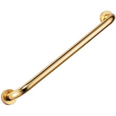 Imagem de XNXWDZ Corrimãos de segurança, corrimãos de banheiro, corrimãos antiderrapantes de segurança, corrimãos de vaso sanitário, adequado para idosos, deficientes e grávidas (ouro 50 cm)