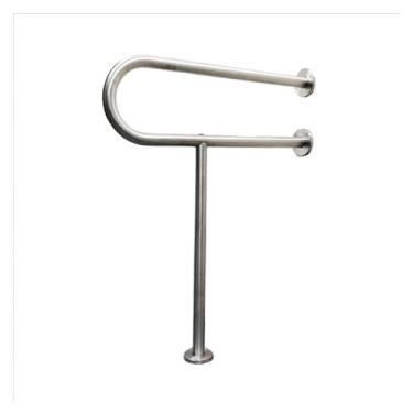 Imagem de Barra de apoio para banheiro, alça de banheiro, corrimão de banheiro, corrimão para idosos, corrimão sem barreiras, ferramentas auxiliares de segurança para vaso sanitário/escovado