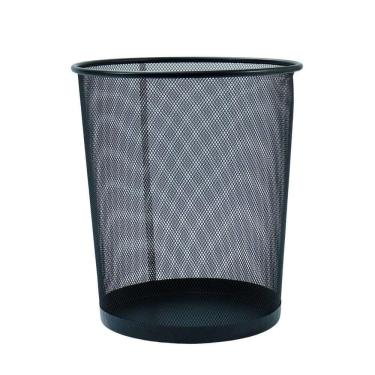 Imagem de Lixeira de Metal 16L Aramado Preto - Tudo em Caixa