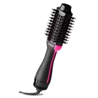 Imagem de Escova Secadora 2 Em 1 Quanta 220v Antifrizz Qtes5900 Prancha Profissional Para Cabelo Alisar - Preta