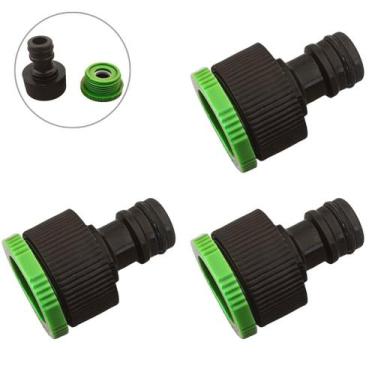 Imagem de Kit 3 Bico para Torneira 3/4 e 1/2 Adaptador Mangueira Rosca para jard
