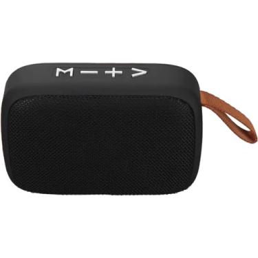 Imagem de Mini Alto-falante Bluetooth, Alto-falante Portátil Com Subwoofer Sem Fio BT 4.2 Suporte para Cartão de Memória Alto-falante Bluetooth Estéreo Compacto Com Alça de Mão Preta