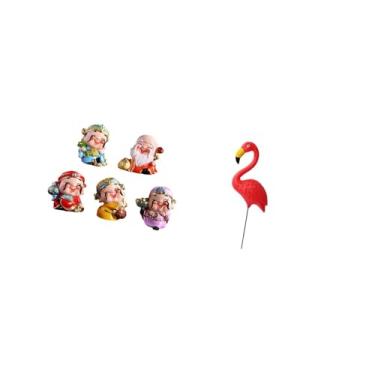 Imagem de Fenteer Estatuetas Da Fortuna Escultura de Mesa Mini Estátuas Resina Estátua Rica Quarto Ano Novo Mesa Festa Decoração Estatueta de Pássaro Enfeite de Arte de