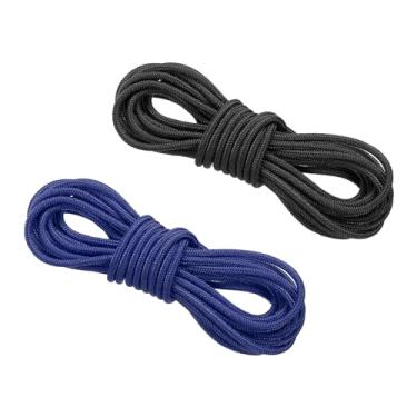 Imagem de Corda de laço D para tiro com arco 3,5 m, 2 unidades de material de liberação de cordão de laço D para cordão composto, preto e azul