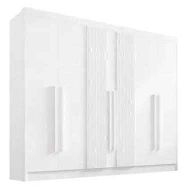 Imagem de Guarda Roupas Casal Athos 6Pts Ripado 100 MDF DDoro Móveis D Doro Móve