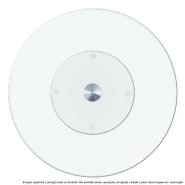 Imagem de Centro De Mesa Prato Giratório Vidro Temperado Incolor 70Cm