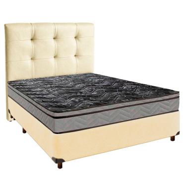 Imagem de Kit Cama Box + Cabeceira + Colchão Casal D28 - Conforto - Paropas