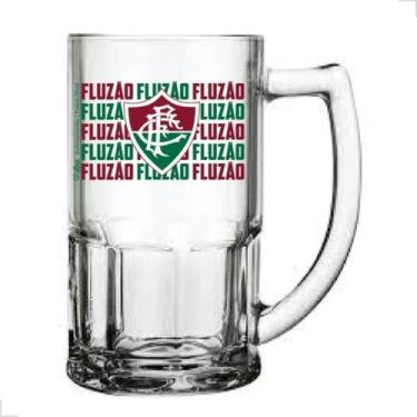 Imagem de Caneca De Chopp Do Fluminense Vidro 340ml Oficial Licenciada Futebol -