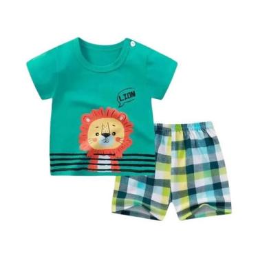 Imagem de Conjunto de Roupas Infantil Casual - Meninas e Meninos - Camiseta e Sh