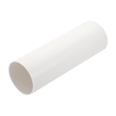 Imagem de PATIKIL Duto de ventilação redondo de 10 cm, suprimento de ventilação de tubo de substituição de plástico reto de 30 cm para sistema CA de ventilação de aquecimento e resfriamento, branco