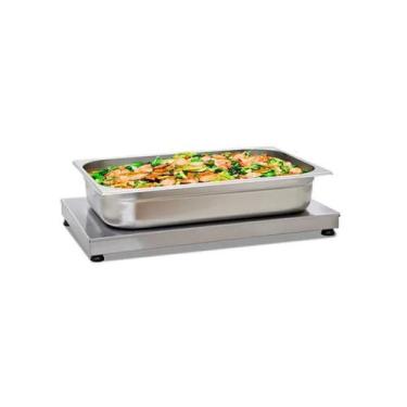 Imagem de Mesa Aquecida Pista Quente Inox 55x32cm Temperatura Regulável Titã, 22