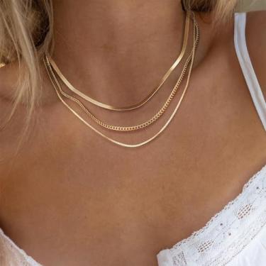 Imagem de Colar com pingente feminino, colar gargantilha elegante | colares de ouro/prata para mulheres, joias da moda | Presente de festa, banhado a ouro 14 quilates/banhado a prata, Standard, Latão, Sem Pedra