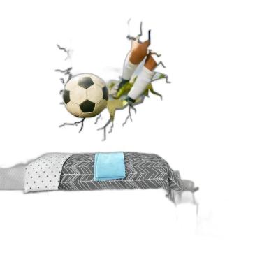 Imagem de Adesivo De Parede Buraco Futebol - 52,5X60Cm