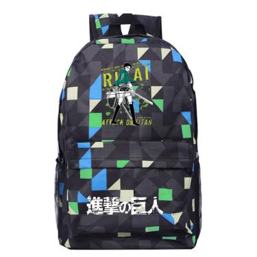 Imagem de Mochila Attacks on Titans Levis Ackermans Cartoon Kids