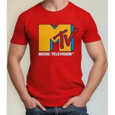 Imagem de Camiseta Camisa Adulto Feminina Masculina Algodão Televisão MTV Anos 8