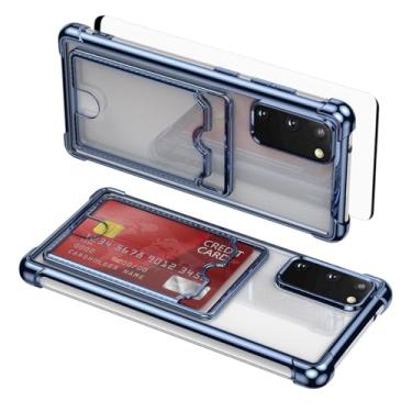 Imagem de Asuwish Capa de celular para Samsung Galaxy S20 5G 6,2 polegadas com protetor de tela de vidro temperado e suporte de cartão rígido híbrido resistente à prova de choque acessórios S 20 20S UW S2O G5