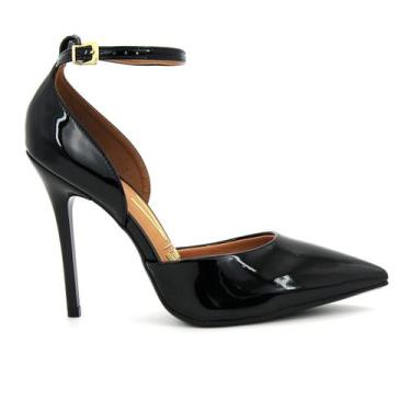 Imagem de Sapato Feminina Vizzano Original Festa Scarpin Salto 216, 37, Preto