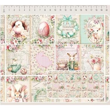 Imagem de Tecido Tricoline Digital Coleção Páscoa Patchwork 50 x 150 cm
