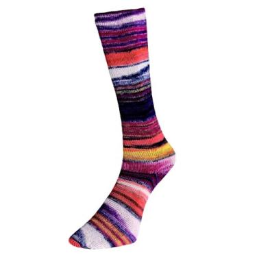 Imagem de Fio de meia premium multicolorido, lã e nylon, autolavagem, 4 camadas/peso esportivo, 100 g - Super Sock 10 Jenergy