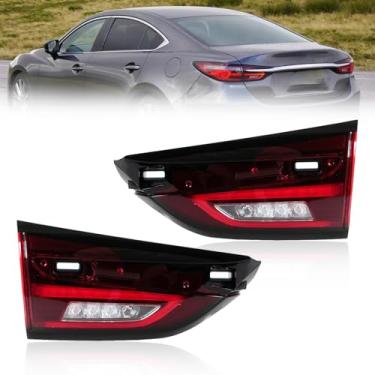 Imagem de JESYMBX Luz traseira interna para Mazda Atenza 6 M6 2019-2022 Lâmpada de inversão de freio traseiro GRF5-51-150B GRF551150B esquerda e direita