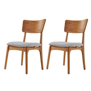 Imagem de Conjunto 2 Cadeiras De Madeira Viena Gold Luna/cinamomo Imbuia