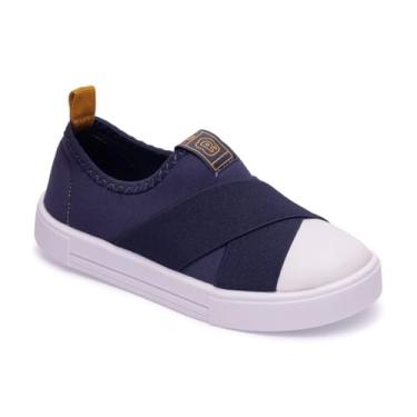 Imagem de Pimpolho Tênis Infantil Calce Fácil com Elástico, Azul, Tamanho 28-34 Confortável, Sem Cadarço (Azul, BR, Criança de 4 a 8 anos, Numérico, 28)