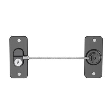 Imagem de Fechaduras de metal para porta de janela, fechaduras de corrente, kits de trava de janela de metal, fácil instalação, ferragens domésticas para janelas, portas, geladeiras, armários, cercas, portas